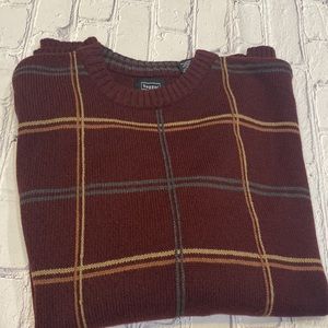 Haggar XXL Mens Plaid Knit Winter Sweater
